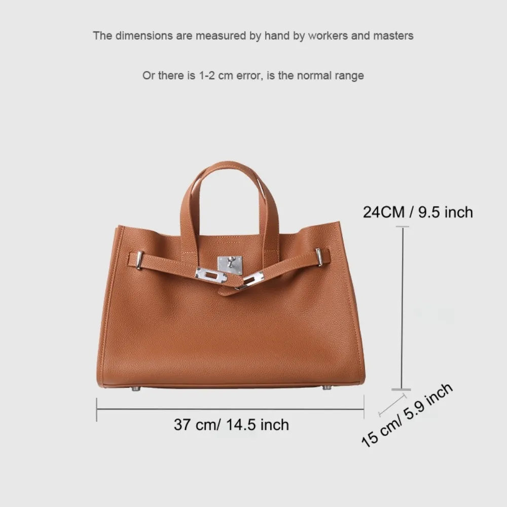 Aurelia Elegant Handbag made of premium calfskin leather. 8