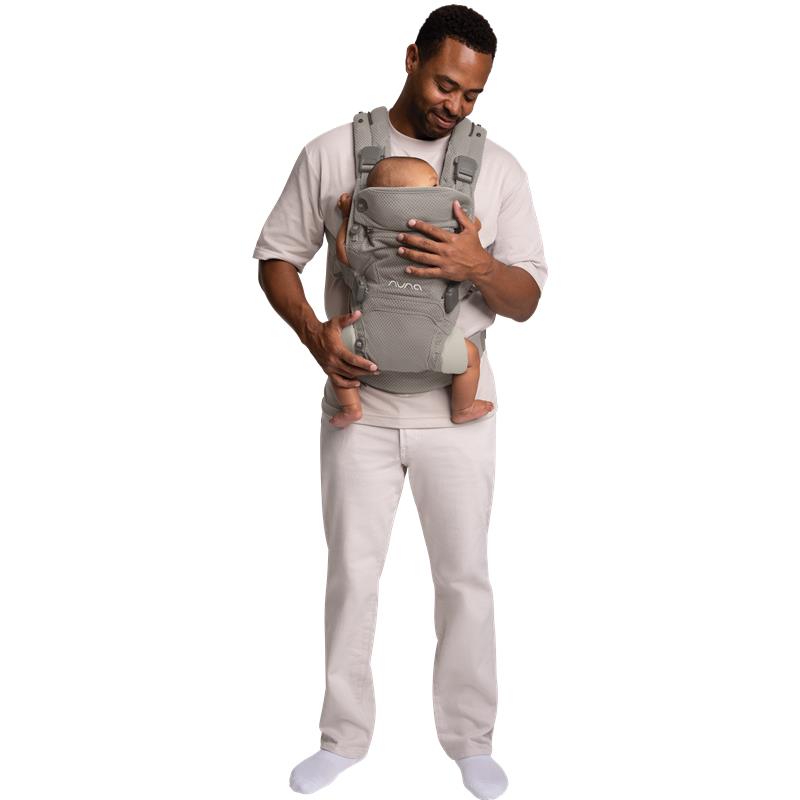 Baby Carrier with Breathable Mesh and Adjustable Straps in Gray 2