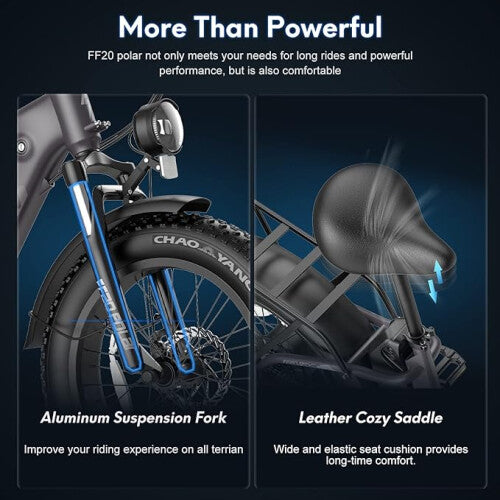 Stylish electric bike in Blue and Thyme Green colors. 4