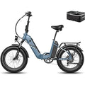 Stylish electric bike in Blue and Thyme Green colors. 7