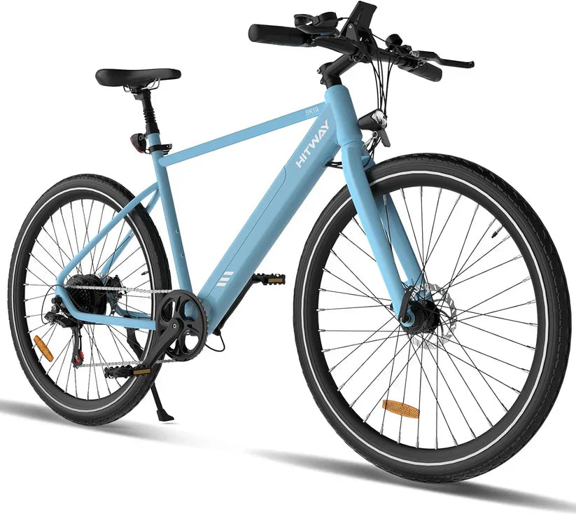 Best Electric Mountain Bike in Black, White, and Sky Blue colors. 10