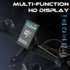 Best Electric Mountain Bike in Black, White, and Sky Blue colors. 6