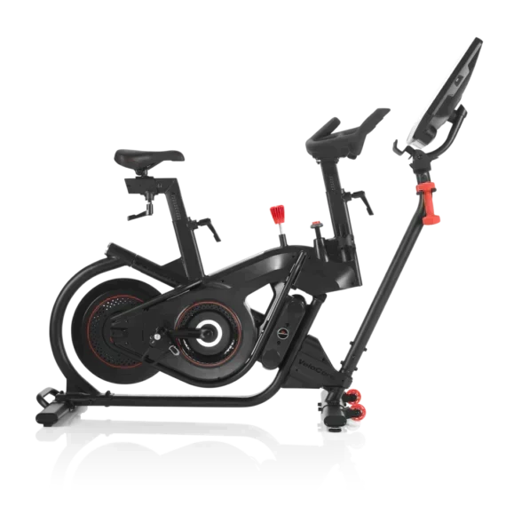 Bowflex VeloCore Bike for indoor fitness with leaning feature.