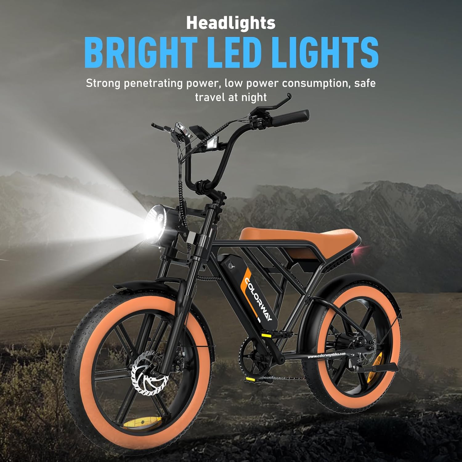 ColorWay BK29 Vibrant E Bike in Orange 8
