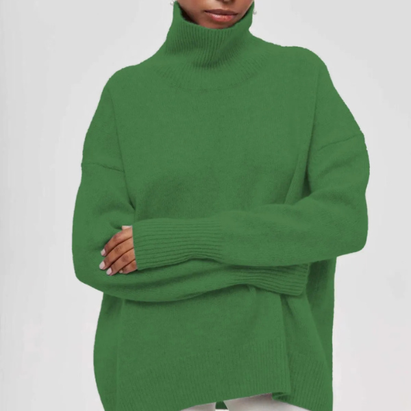 Women's Comfortable Turtleneck Sweater in various colors. 12