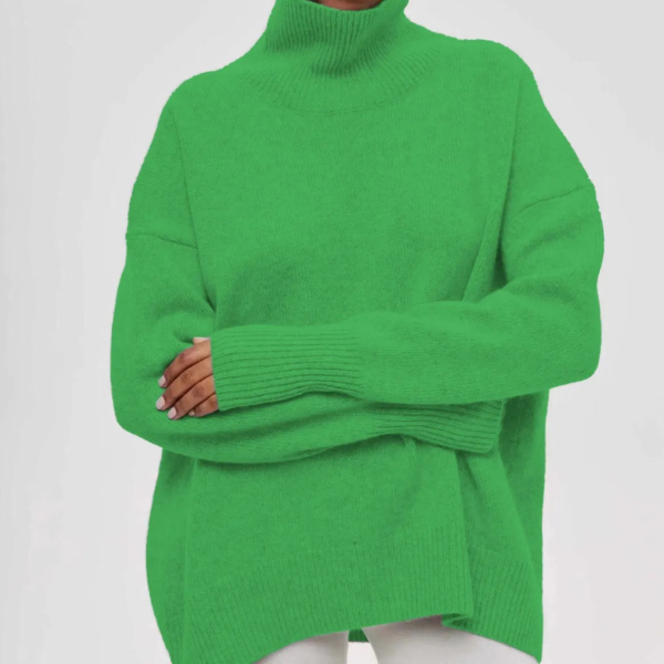 Women's Comfortable Turtleneck Sweater in various colors. 9