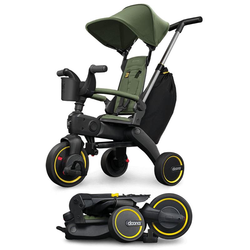 Compact Folding Tricycle Green