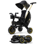 Folding Trike Black with Gold Accents