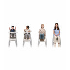 High Chair Gray with Adjustable Features 6