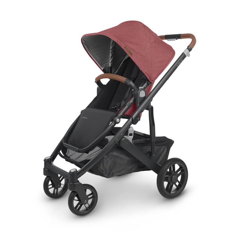 Compact Lightweight Stroller in Red with Enhanced Comfort