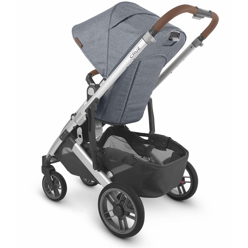 Stroller with Advanced Suspension and Comfort Features in Blue 3