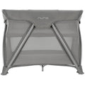 Travel Crib Gray with Mesh Sides and Aluminum Frame