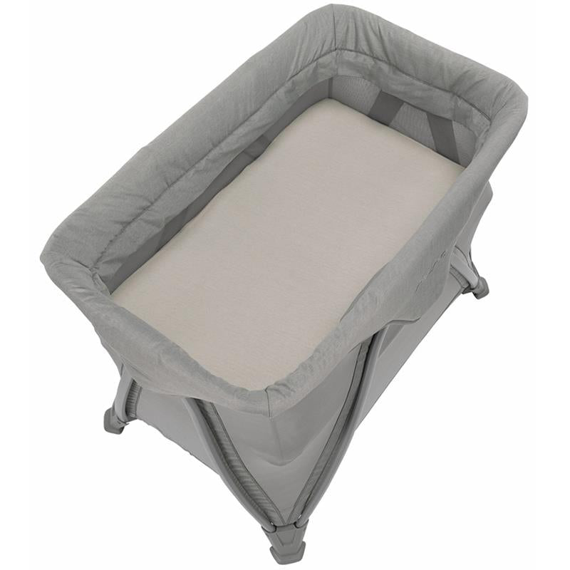 Travel Crib Gray with Mesh Sides and Aluminum Frame 3