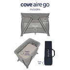 Travel Crib Gray with Mesh Sides and Aluminum Frame 6