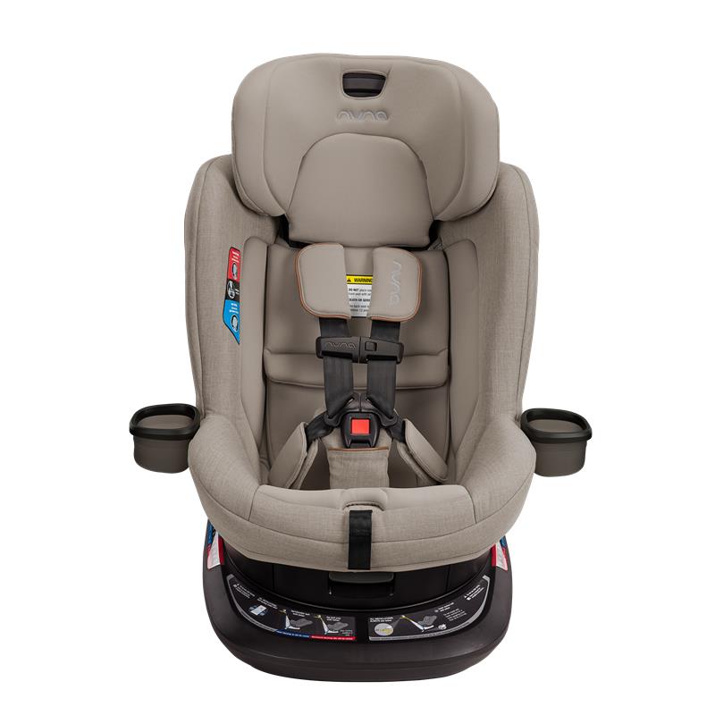Convertible Car Seat Beige with 360-Degree Rotation