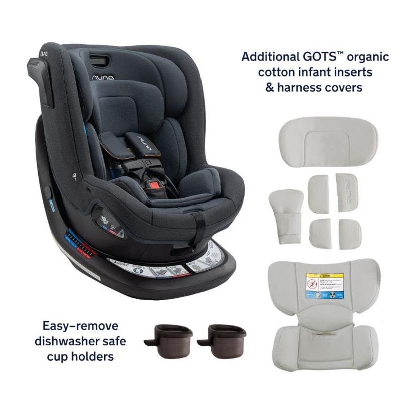 Convertible Car Seat with 360-Degree Rotation in Black 2