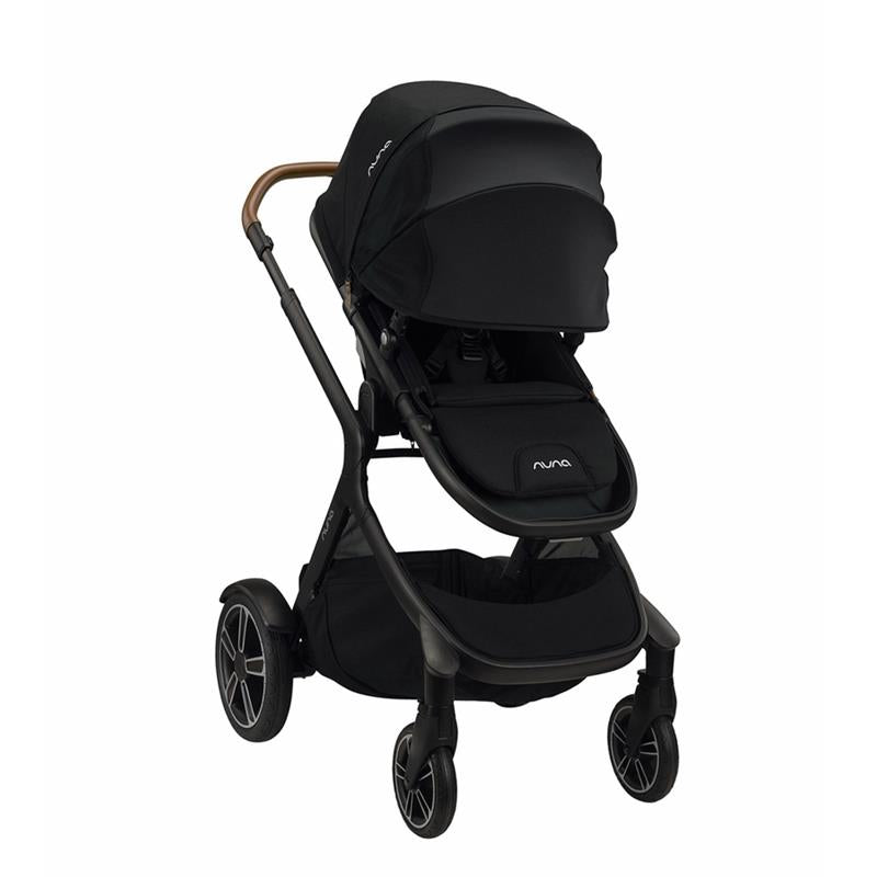 Convertible Stroller with Dual Canopy in Black 2