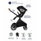Convertible Stroller with Dual Canopy in Black 6