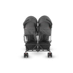 Double Stroller with Adjustable Seats and Canopy in Gray 5
