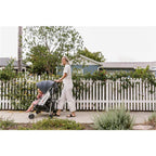 Double Stroller with Adjustable Seats and Canopy in Gray 9