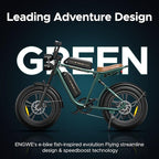 Stylish dual battery electric bike available in black, white, and green. 5