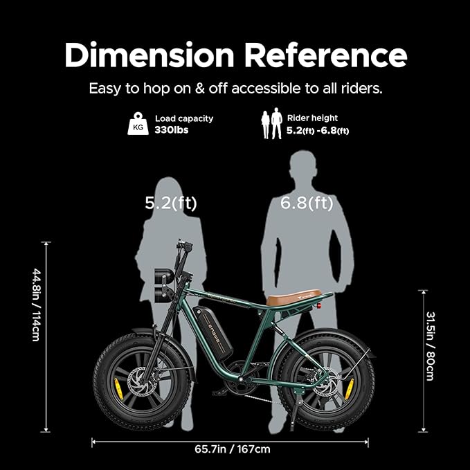 Stylish dual battery electric bike available in black, white, and green. 6