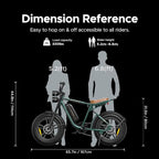 Stylish dual battery electric bike available in black, white, and green. 6