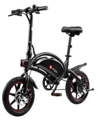 DYU D3F Compact Electric Bike in Black