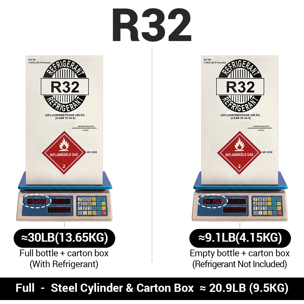 R32 Refrigerant Gas Blue Cylinder 6