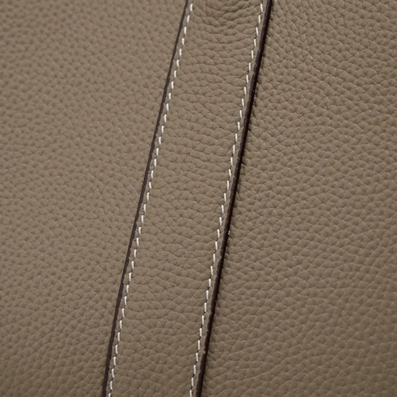 Elara Elegant Tote in soft full-grain leather with spacious interior. 17
