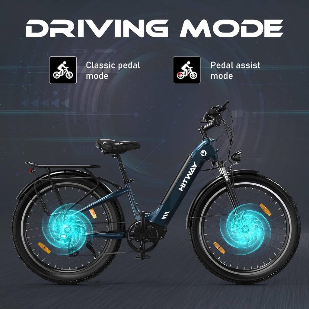 Electric Bike BK16 in stylish blue design 10