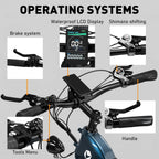 Electric Bike BK16 in stylish blue design 6
