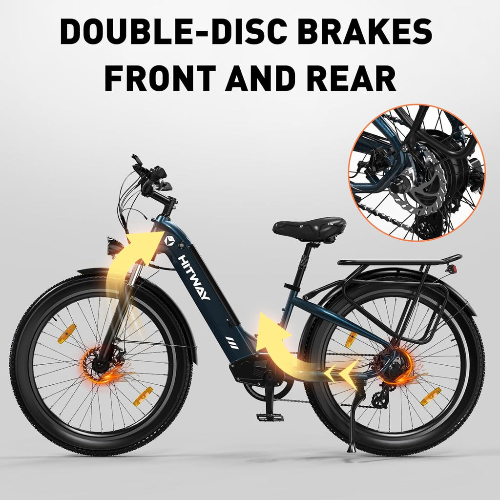 Electric Bike BK16 in stylish blue design 7