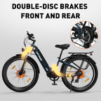 Electric Bike BK16 in stylish blue design 7
