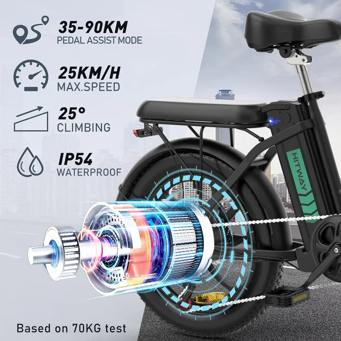 Electric Bike in stylish design with long-range battery and high speed. 2