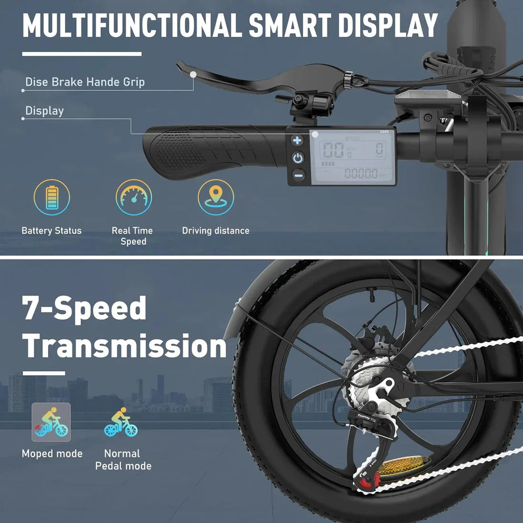 Electric Bike in stylish design with long-range battery and high speed. 4