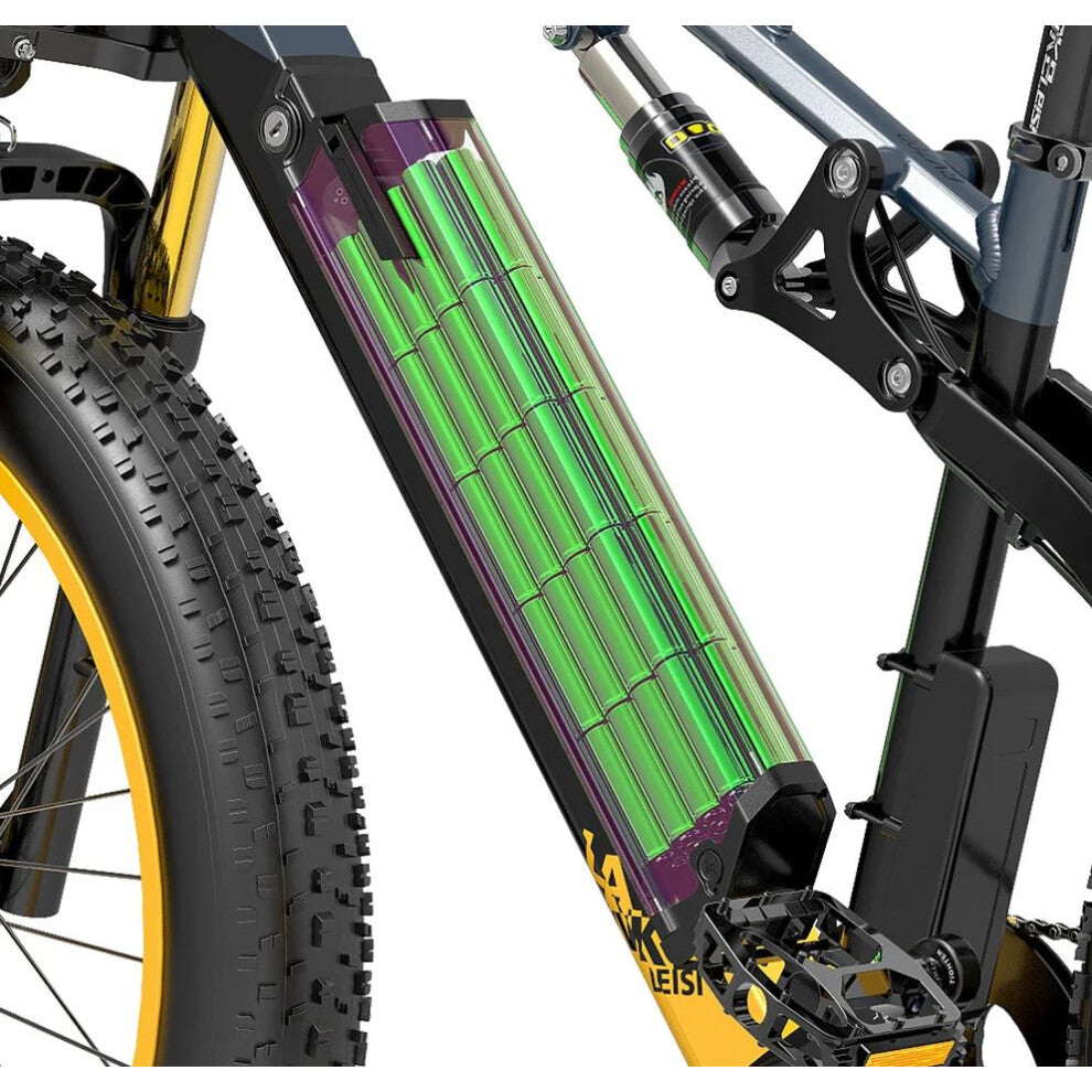 Electric Mountain Bike in blue color for adults 3