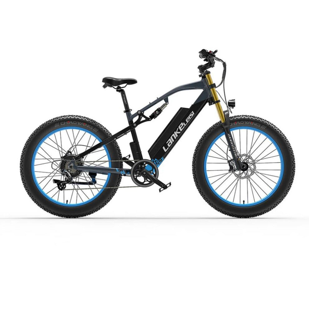 Electric Mountain Bike in blue color for adults 4
