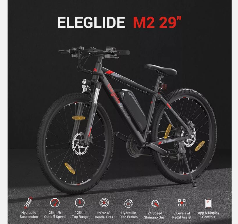 Electric Mountain Bike M2 29 with powerful motor and rugged design 12
