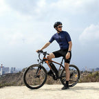 Electric Mountain Bike in black and white color scheme. 3