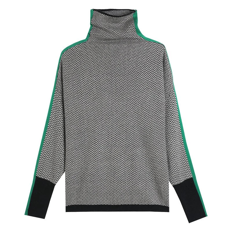 Elegant ladies turtleneck sweater in soft fabric for comfort and style. 5