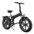 ENGINE X Folding Electric Bike with off-road capabilities and 20-inch tires.