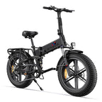 ENGINE X Folding Electric Bike with off-road capabilities and 20-inch tires.