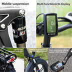 ENGINE X Folding Electric Bike with off-road capabilities and 20-inch tires. 7