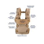 Ergonomic Baby Carrier Beige 6