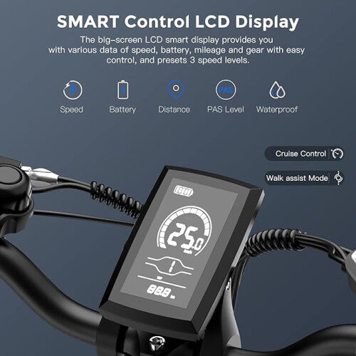 F20 MAX Electric Bike in White, Black, and Red colors 3