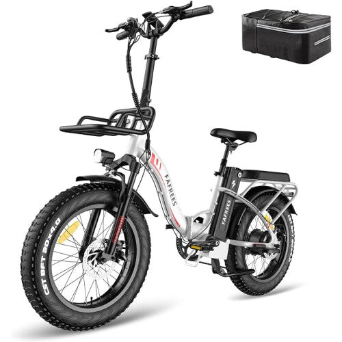F20 MAX Electric Bike in White, Black, and Red colors 6