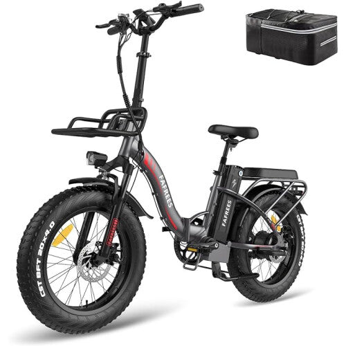 F20 MAX Electric Bike in White, Black, and Red colors 7