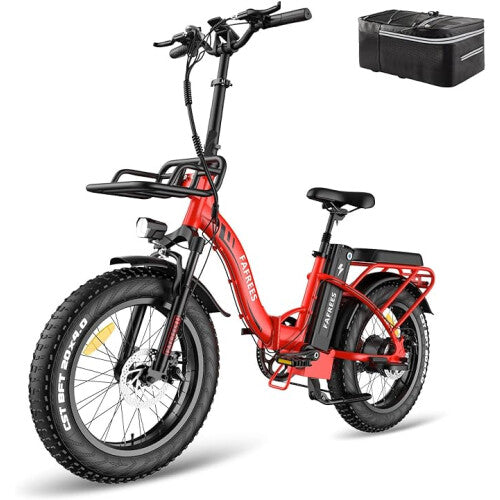 F20 MAX Electric Bike in White, Black, and Red colors 8
