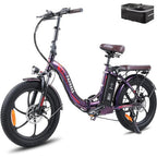 F20 Pro Stylish Electric City Bike in Violet color